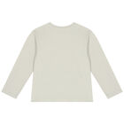 Boys White Race Car Long Sleeve Top, 2, hi-res